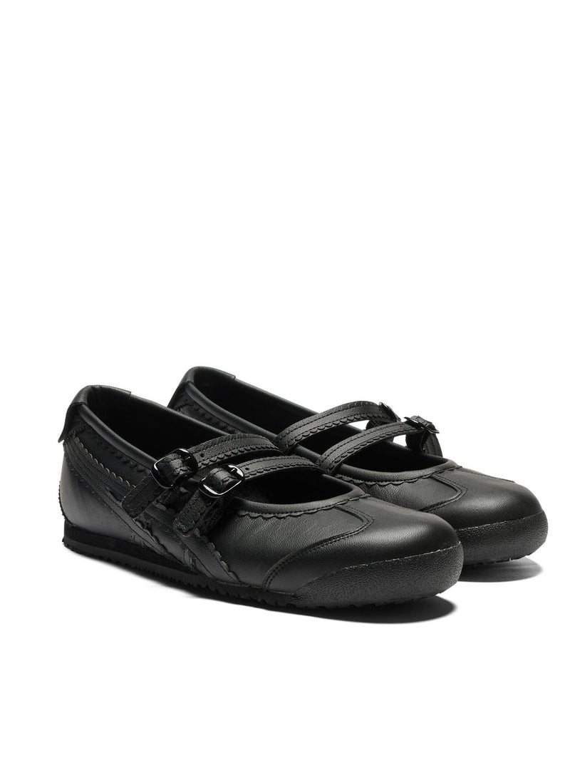 أونيتسوكا تايجر المكسيك 66 TGRS نساء باليه شقق - أسود| أحذية مريحة وأنيقة عارضة ماري جين - Image 2