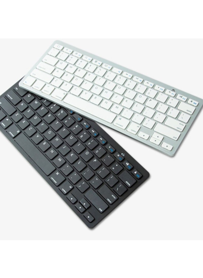 Original Wireless Bluetooth Low Profile Keyboard – White, Compatible with iOS, Android, Mac, and Windows - Image 2