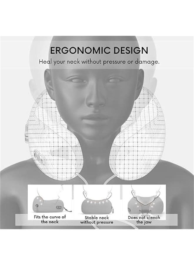 Generic - Neck Massage Pillow for Neck Pain Relief - USB Rechargeable Electric Cervical Massager - U Shaped Massage Pillow for Home, Office, Travel - Image 1