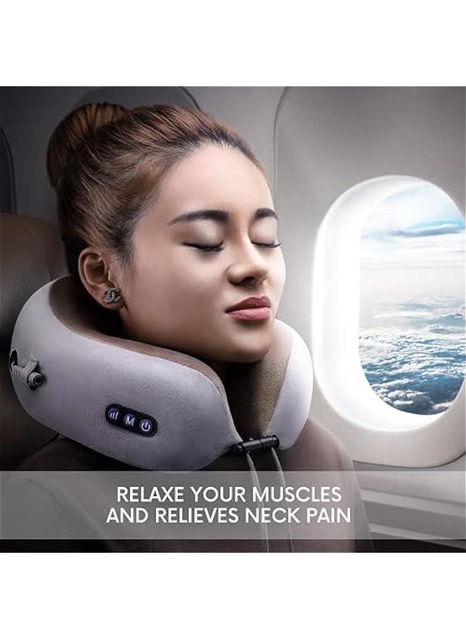 Generic - Neck Massage Pillow for Neck Pain Relief - USB Rechargeable Electric Cervical Massager - U Shaped Massage Pillow for Home, Office, Travel - Image 1