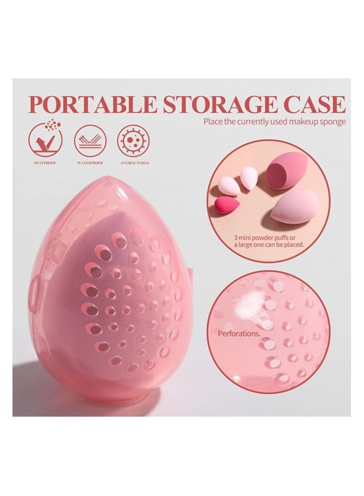 BS Mall MEC Makeup Brushes Premium Synthetic Foundation Powder Concealers Eye Shadows 18 Pcs Brush Set with 5 sponge & Holder Sponge Case - Image 4