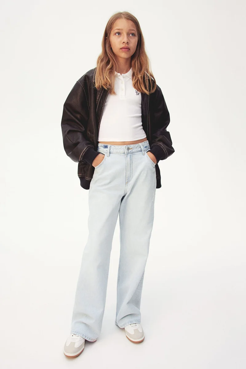 H&M Baggy Fit Bootcut Leg Jeans
