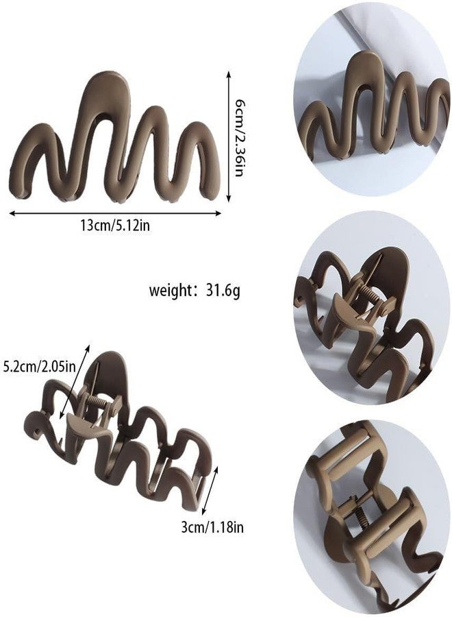 Glamezone Korean Big Matte Hair Clip Claw Clutcher for Thick and Thin Women and Girls(263) - Image 3