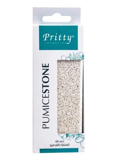 Pritty Pritty Large Rectangular Pumice Stone with String – 115x50x20mm Foot Scrubber for Callus Removal and Smooth Skin  - Image 1