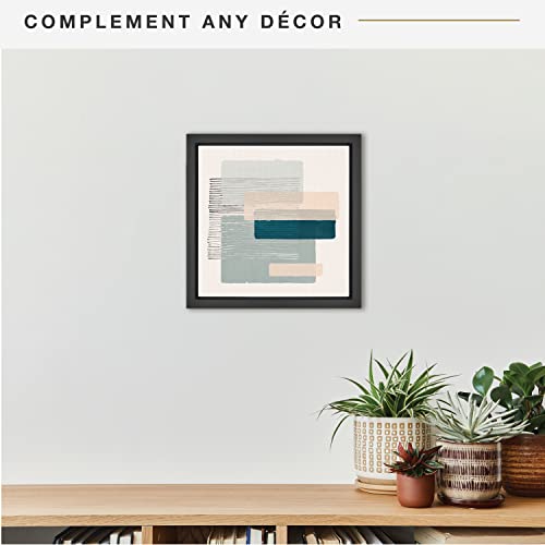 MCS Canvas Float Frames 12x12 Frame, Black Square Frame for Finished Canvases, Vertical & Horizontal Wall Hanging for Canvas Paintings (1-Pack) - Image 2