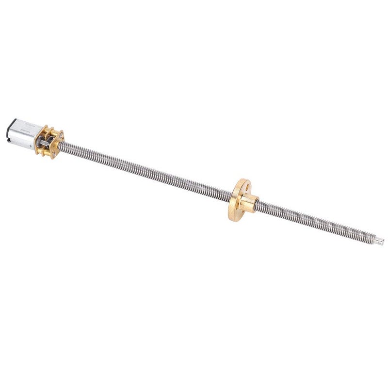 N20 Thread Reduction Motor, DC Gear Motor with Long Output Shaft, High Torque Low Noise Gearbox Motor for Robots Smart Cars, T5 x 160mm Brushed Motor for Electronic Locks Cameras (DC6V 100RPM) - Image 2