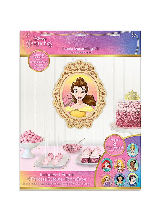 Amscan Disney Princess Glitter Wall Frame & Cutout Decoration Kit - Stunning & Unique, Perfect for Every Princess - Image 2