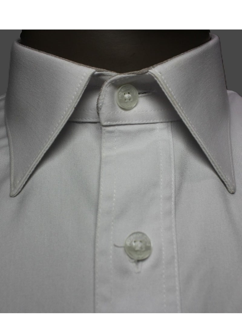 Pro Pilot zone Men's Short-Sleeve Pilot Shirt – Soft American – White  - Image 2