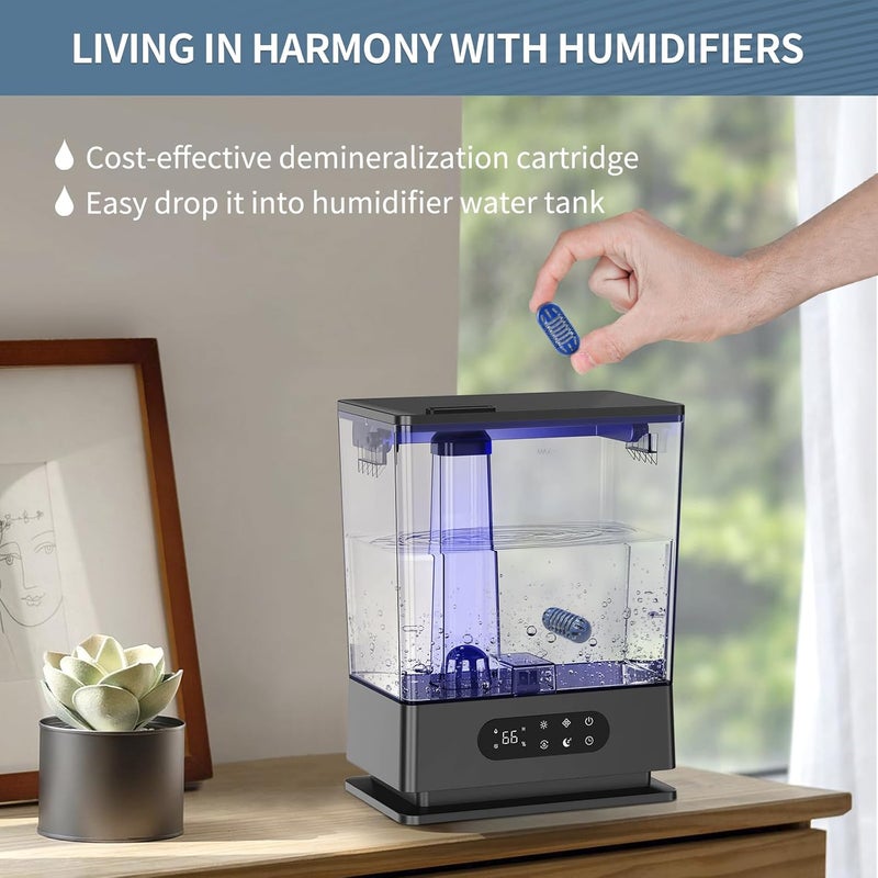 SOMEWAYTOP Demineralization Cartridge for Humidifier Compatible with HoMedics Total-Comfort Ultrasonic Humidifier: 20- Pack Demineralizer Tablets Filter Replacement for Water Decalcification, Remove Odor - Image 5