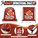 Grneric 110 Pcs Football Party Favors Drawstring Backpack with Keychains Silicone Bracelets Stickers for Sports Birthday Supplies Goodie Bags Football Themed Presents - Image 4