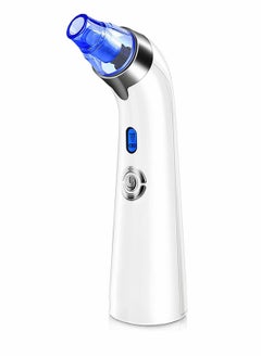 Blackhead Remover Pore Vacuum - Facial Pore Cleaner - Electric Acne Comedone Whitehead Extractor Tool w/5 Suction Power, 4 Probes, USB Rechargeable Blackhead Vacuum Removal Kit for Women & Men (Blue)
