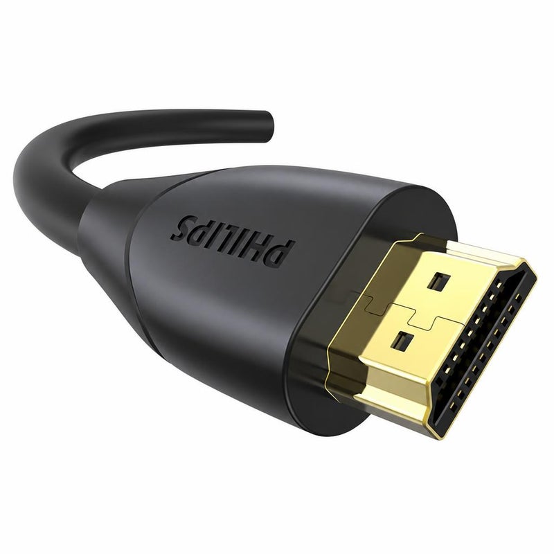 كابل HDMI 2.0 عالي السرعة بدرجة وضوح 4K و60Hz وبطول 1.5 متر - أسود (PHILIPS) - Image 1