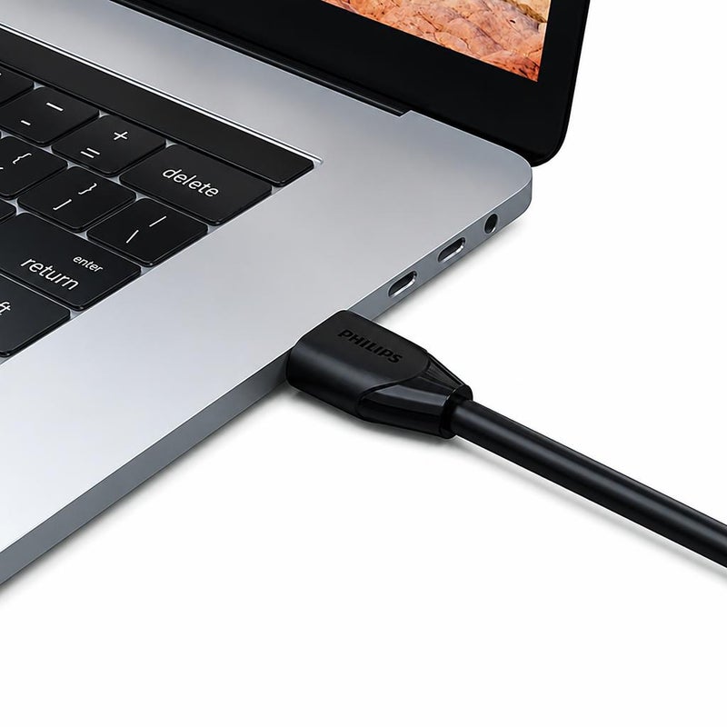 كابل HDMI 2.0 عالي السرعة بدرجة وضوح 4K و60Hz وبطول 1.5 متر - أسود (PHILIPS) - Image 2
