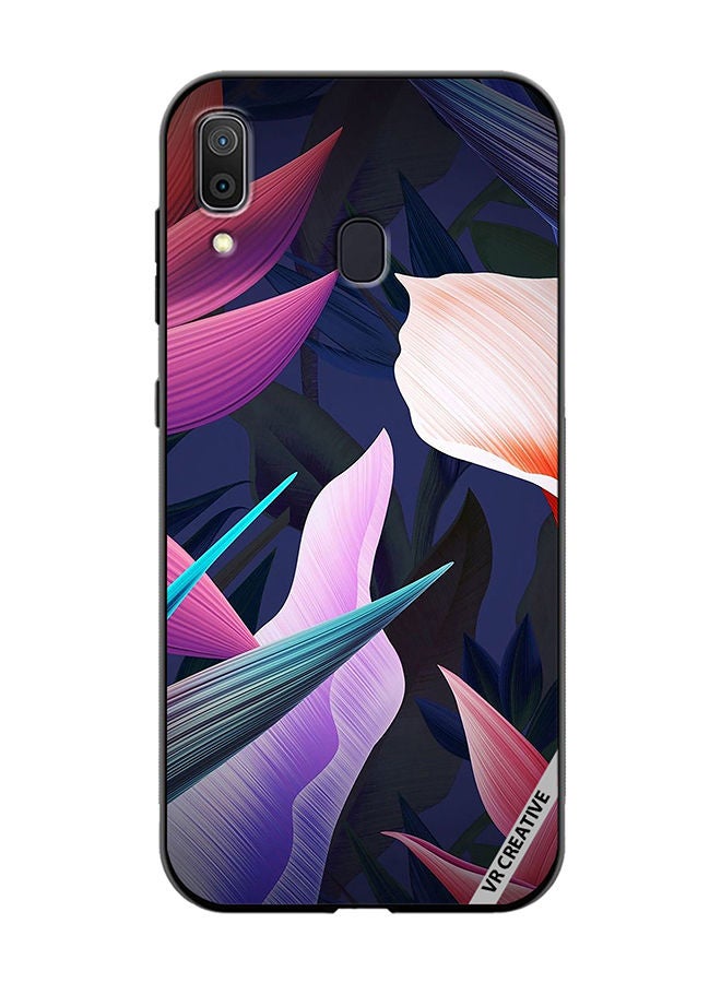 VR CREATIVE Protective Case Cover For Samsung Galaxy A30 Colorful Flowers And Leaves Design Multicolour - Image 1