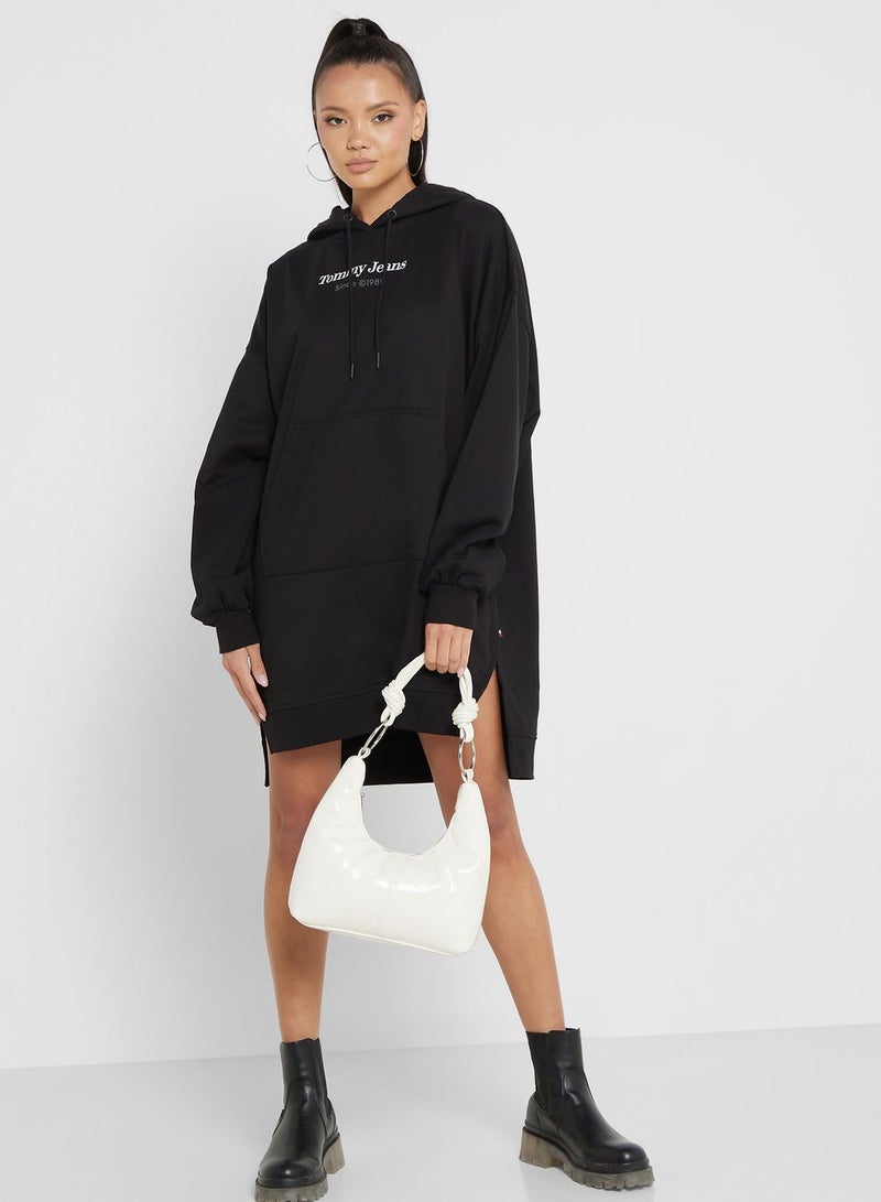 TOMMY JEANS Hooded Sweatshirt Dress  - Image 1