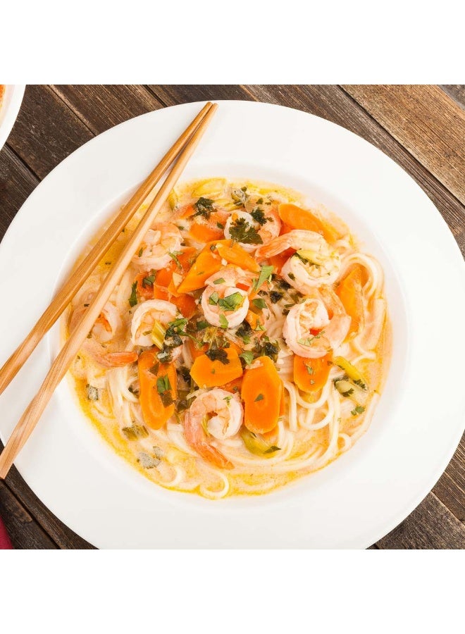 Restaurantware Voga 36 Ounce Pasta Bowls, 10 Deep Serving Plates - Top Rack Dishwashable, Premium, White Melamine Salad Bowls, Serve Hot And Cold Foods, For Parties Or Events - Image 3