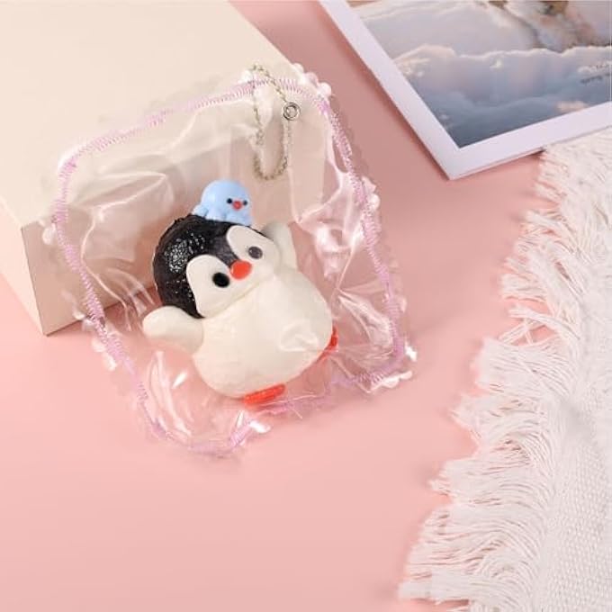 Sinbana Squeeze Penguin Toy, Portable Silicone Cute Penguin Squeeze Toy Children Soft Charming Toy for Children Teenagers and Adults for Comfort and Joy - Image 4