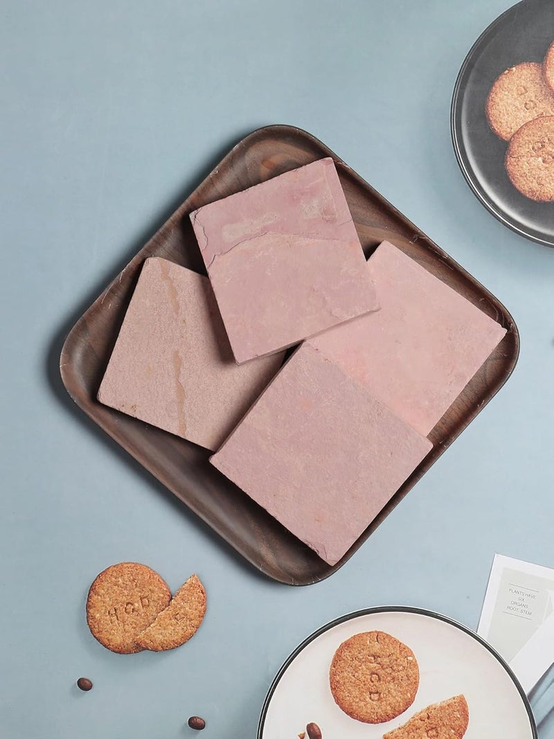 Brighty لوحة شيل حمراء برايتيفي 900 جرام | مربعات حجرية طبيعية للديكور الثقافي، الترتيبات الفنية، مشاريع الحرف اليدوية، والاستخدام التقليدي للعرض - Image 3