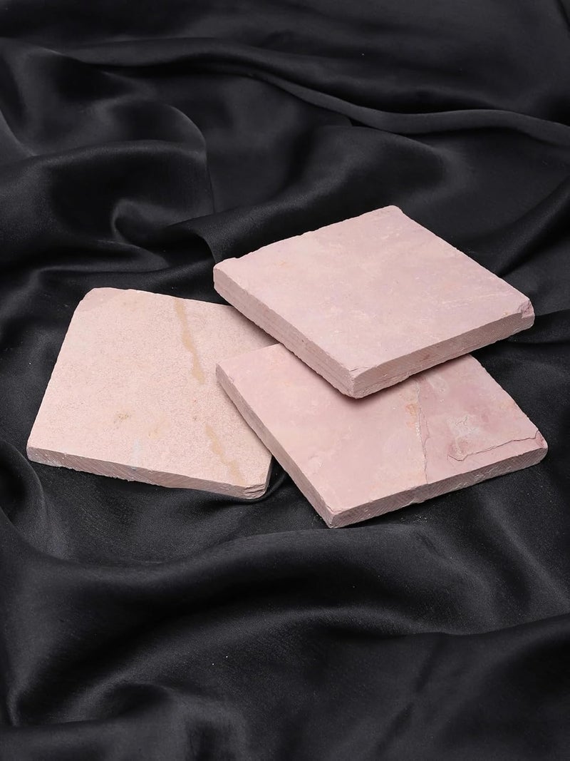 Brighty لوحة شيل حمراء برايتيفي 900 جرام | مربعات حجرية طبيعية للديكور الثقافي، الترتيبات الفنية، مشاريع الحرف اليدوية، والاستخدام التقليدي للعرض - Image 5