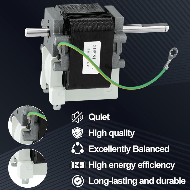 Romalon 318984-753 Furnace Inducer Draft Motor Assembly Fit for Carr-ier Pay-ne Br-yant Jakel INC J238-150-1571 HC21ZE114A HC21ZE117 HC660005 AP5634784 321373-712 by - Image 5