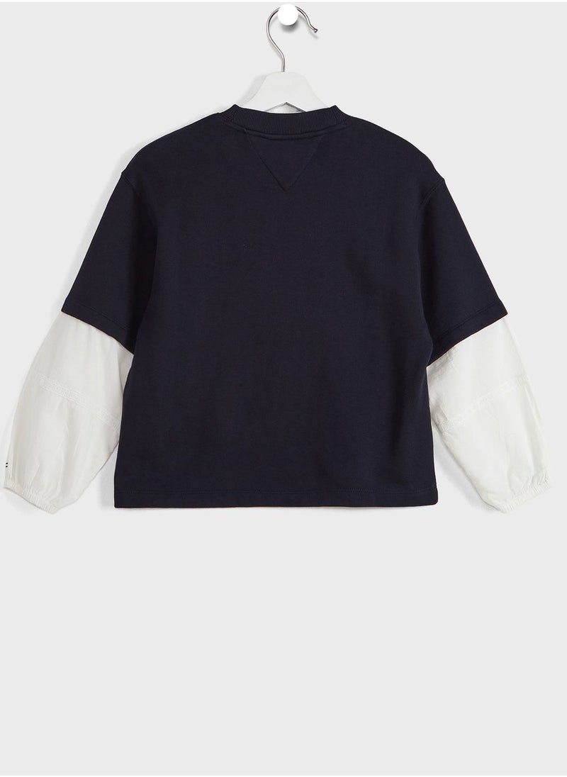 TOMMY HILFIGER - Kids Essential Sequins Sweatshirt - Image 1