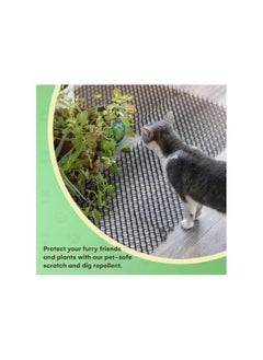 Generic Outdoor Cat Repellent Scat Mat Set of 10, 16x13 Inch Square Cat Deterrent Mat with 1-Inch Plastic Spikes, Effective Cat Scratch Deterrent for Indoor & Outdoor Use, 13ft Coverage.  - Image 4