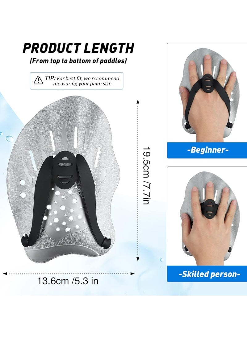 Oasisgalore Adjustable Strap Swimming Hand Paddles, Professional Training Accessories for Adults & Children - 1 Pair  - Image 4
