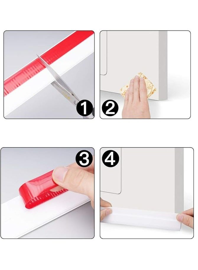 Adhesive Under Door Sweep Weather Stripping Soundproof Rubber Bottom Seal - Image 2