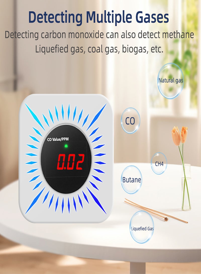 Tuya WiFi CO Combustible Gases Leak Detector Portable Carbon Monoxide Gases Leakage Tester Multifunctional Gases Concentration Tester Household Air Quality Tester APP Remote Alarm Gases Sniffer Test - Image 5