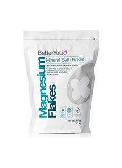 BetterYou BetterYou Magnesium Mineral Bath Flakes - Mineral Bath Salts With Magnesium Chloride - Foot Bath or Body Bath Soak - Safe On Sensitive Skin - 2.3 lb  - Image 1