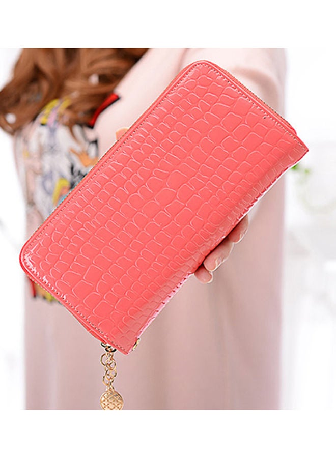 NIBEMINENT Double Zipper Wallet Pink  - Image 5