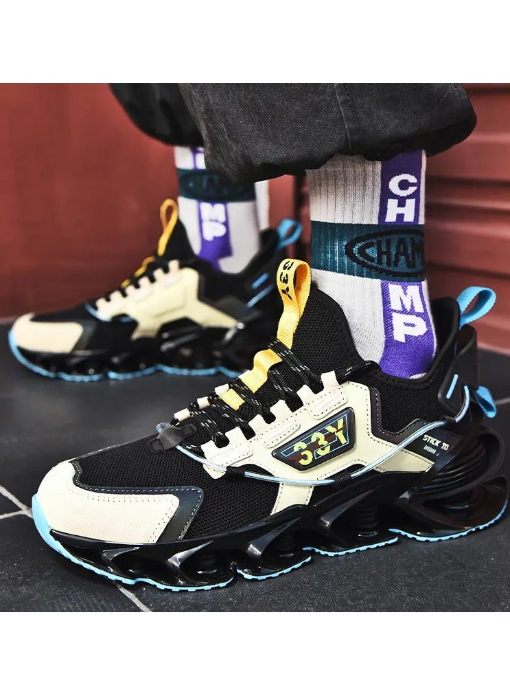KUYING New High Top Comfortable and Breathable Basketball Shoe 