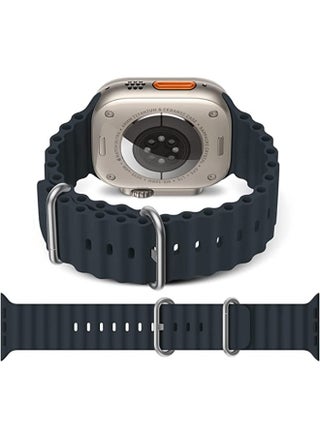 Newest Silicone Ocean Watch Band For Apple Watch Series 8 7 6 5 4 3 2 1 SE Compatible With Apple Watch Band 42mm 44mm 45mm 49mm Replacement Women Mens, Sport  slides Strap for iWatch Ultra - pzsku/Z02224AF2DF8C2DBDF97CZ/45/_/1667155069/ee81372a-d3e8-463a-9507-d0013bd3c62d