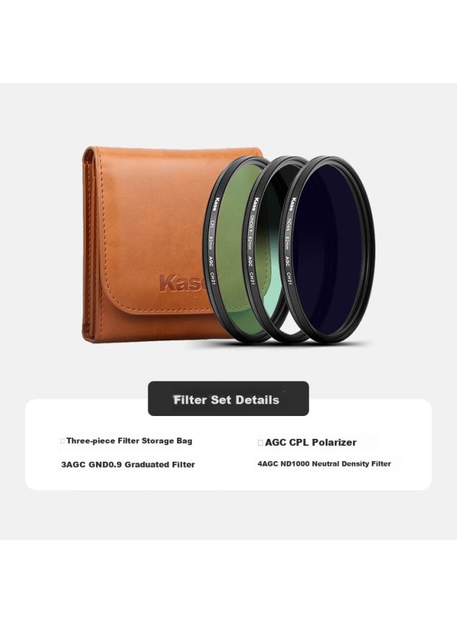 Kase Landscape Filter Kit Cpl Polarizer + Nd1000 Neutral Density Filter + Gnd0.9 Graduated Neutral Density Filter For Travel Landscape Sunrise Sunset Photography Kit 82Mm - Image 4