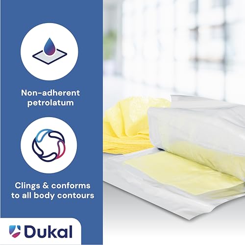 Dukal 214 Xeroform Petrolatum Gauze, Sterile, 2" W x 2" L 25 Count (Pack of 1) - Image 2