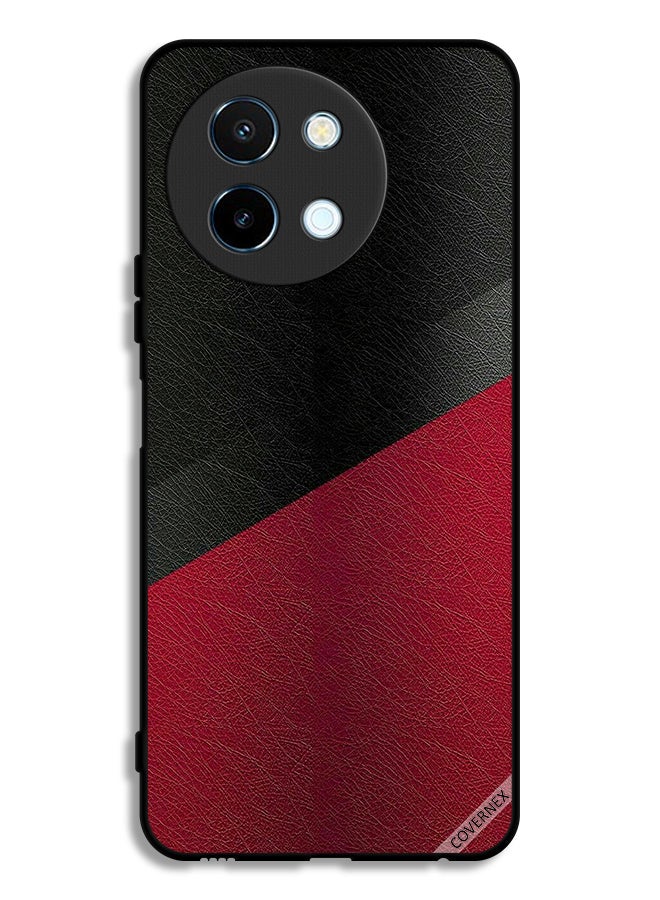 Covernex Vivo Y38 5G Protective Case Cover Leather Pattern - Image 1