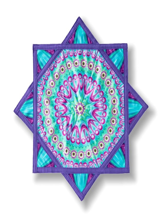 YangkoStar 24" Flow Star | Flowstar Spinning Cloth for All Skill Levels | Easy to Spin & Do Tricks | Flow Toy for Juggling, EDM, Festival, Rave Party (Mandala) - Image 1