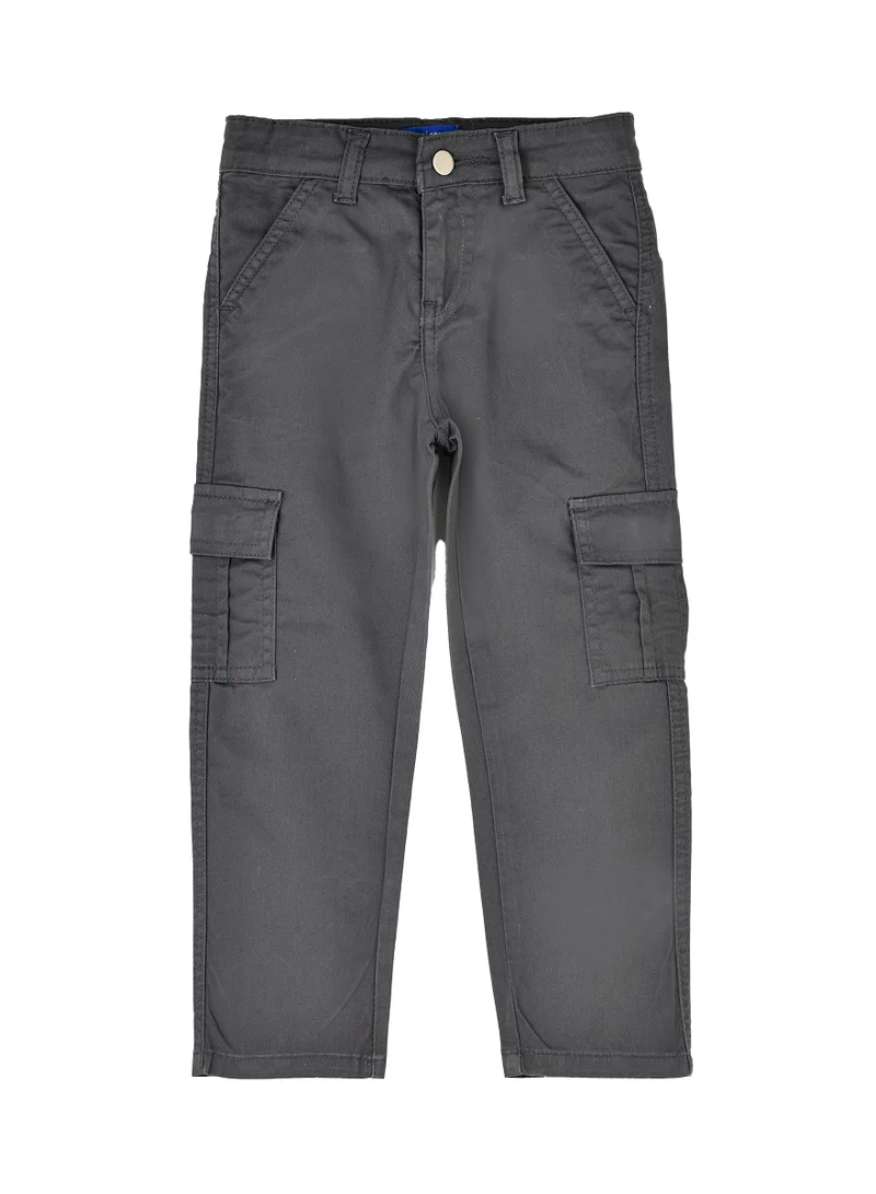JAM Boys Cargo Pants with Side Pockets - Charcoal Grey