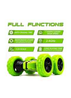 بيوينتي Remote Control Car for Kids 3-12 Years Old, Birthday Gift Toy for Boys Age 4 5 6 7 8, RC Car Stunt with Light 4WD Double Side Racing Vehicle 360° Flips for Girls Offroad Indoor Outdoor Sand Grass Ga  - Image 4