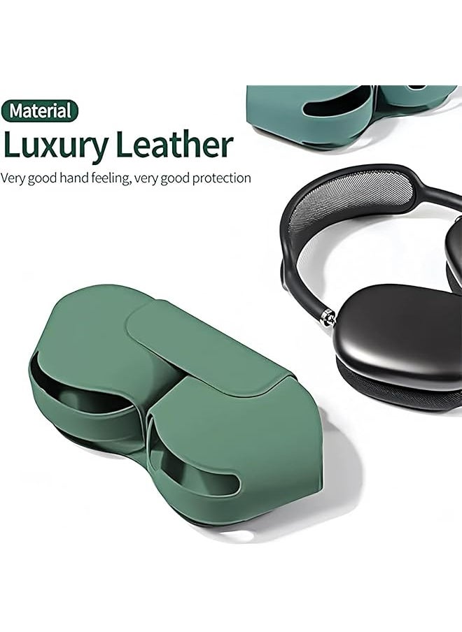 erorex - Headphone Case Smart Case Compatible For Airpods Max 1 2 Sleep Mode Compatible Anti Scratch And Anti Dust Portable Carry Travel Case Compatible For Airpod Max Green - Image 1