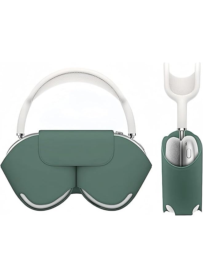 erorex - Headphone Case Smart Case Compatible For Airpods Max 1 2 Sleep Mode Compatible Anti Scratch And Anti Dust Portable Carry Travel Case Compatible For Airpod Max Green - Image 1