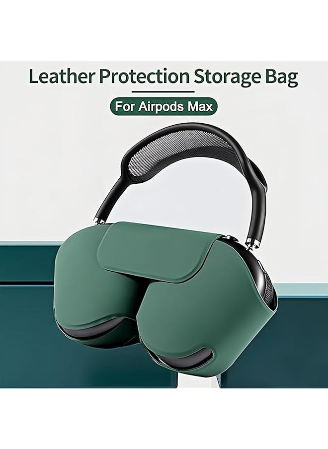 erorex - Headphone Case Smart Case Compatible For Airpods Max 1 2 Sleep Mode Compatible Anti Scratch And Anti Dust Portable Carry Travel Case Compatible For Airpod Max Green - Image 1