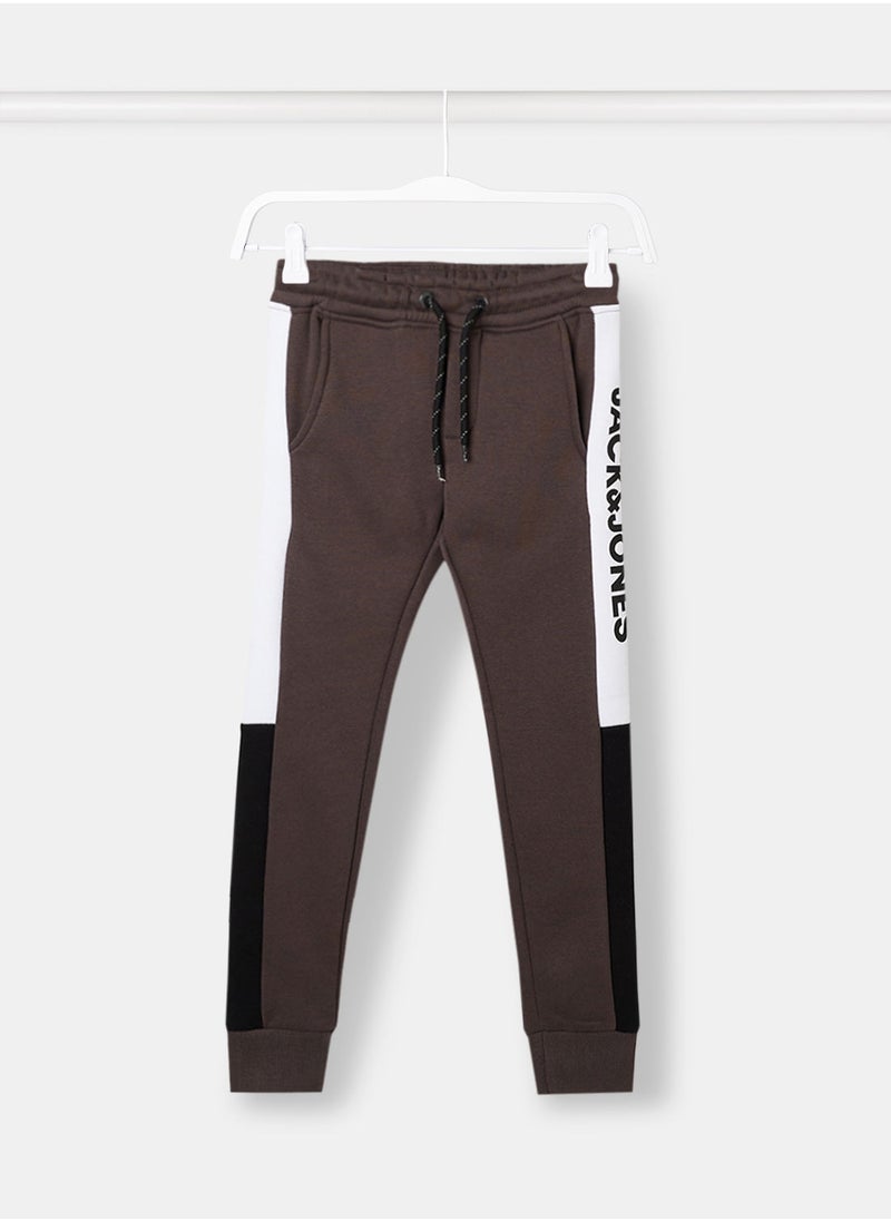 JACK & JONES - Boys Contrast Panel Sweatpants - Image 1