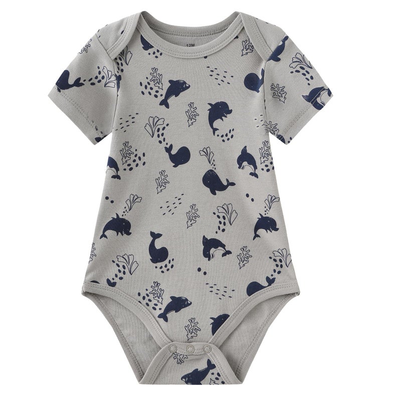 Ruliby Baby Boy Bodysuit and Pant Set Cotton Soft Newborn Clothes Outfits 9-12 month - Image 2