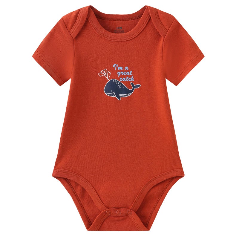 Ruliby Baby Boy Bodysuit and Pant Set Cotton Soft Newborn Clothes Outfits 9-12 month - Image 3