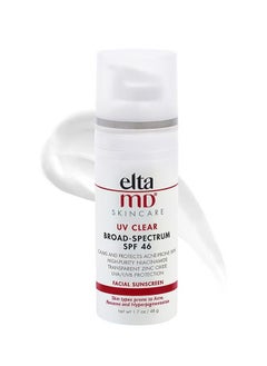 Elta MD UV Daily Broad Spectrum SPF 46 Moisturizing Facial Sunscreen, Sheer And Lightweight, Protects And Calms Sensitive Skin And Acne Prone Skin, Can Easily Be Worn Alone Or Under Makeup  - Image 1