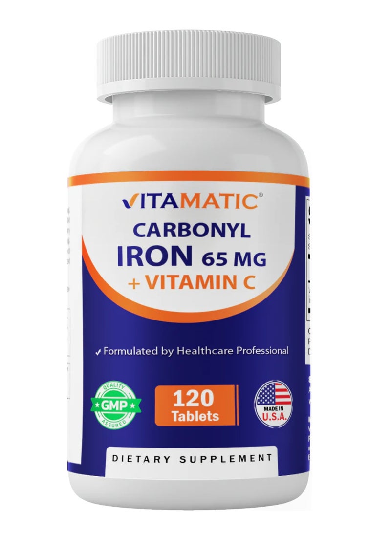 Vitamatic Carbonyl Iron + Vitamin C 120 Tablets