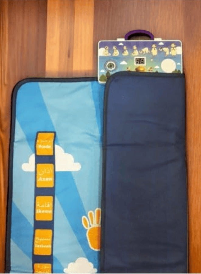 Electronic Muslim Islamic Prayer Mat for Kids, Prayer Rug for Kids, Revert Muslim Educational Interactive Prayer Mat - Image 3