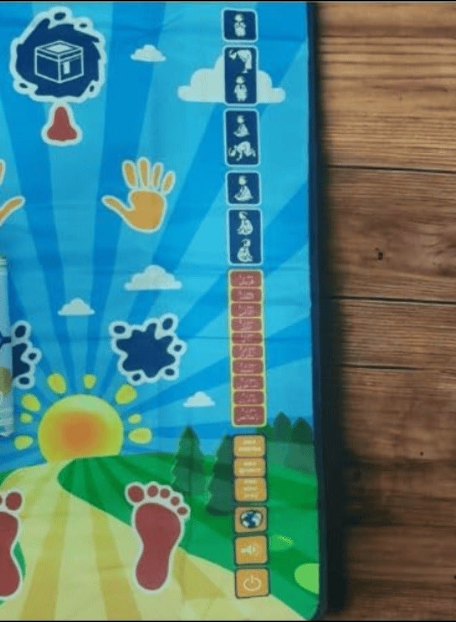 Electronic Muslim Islamic Prayer Mat for Kids, Prayer Rug for Kids, Revert Muslim Educational Interactive Prayer Mat - Image 4