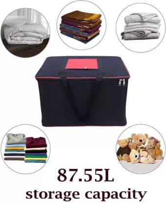 BB BACKBENCHERS Collapsible Fabric Storage Cubes Organizer with Handles Foldable Storage Baskets for Organizing Toys, Books, Shelves, Closet, Large Storage Box with Handles (Black Red (Pack of 1)) - Image 5